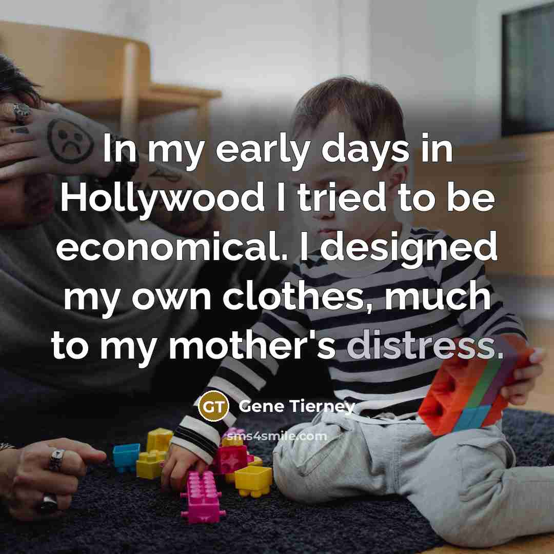 “In my early days in Hollywood I tried to be…” quote by Gene Tierney
