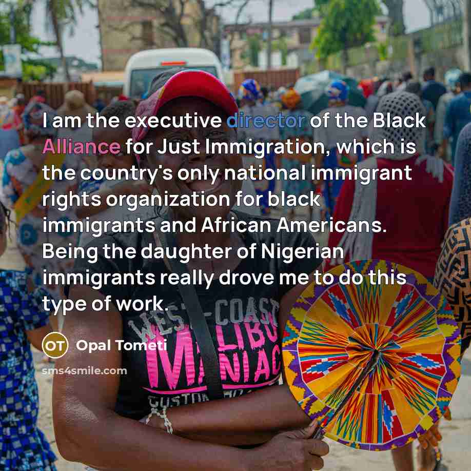 “I am the executive director of the Black Alliance for…” quote by Opal Tometi