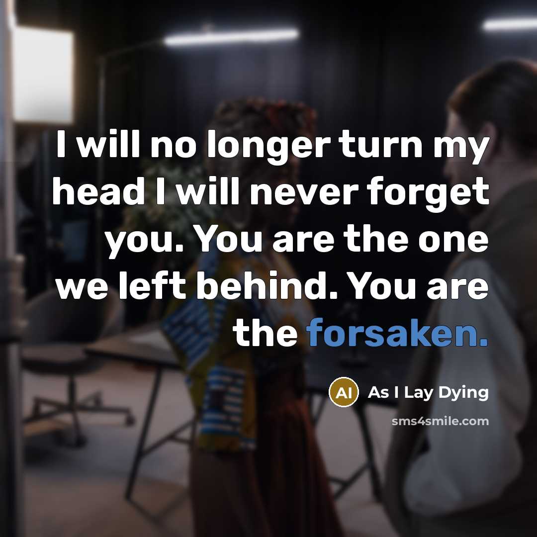“I will no longer turn my head I will never…” quote by As I Lay Dying