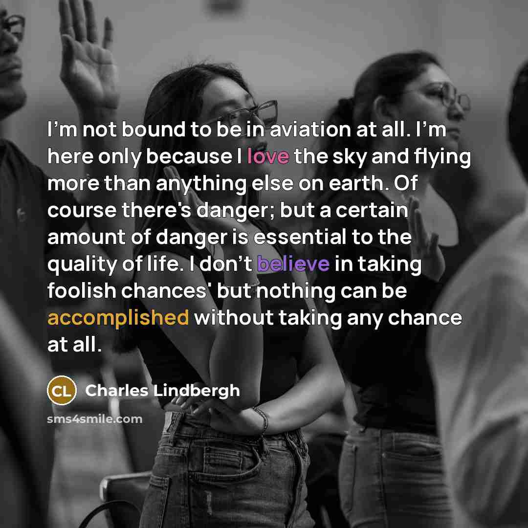 “I'm not bound to be in aviation at all. I'm…” quote by Charles Lindbergh