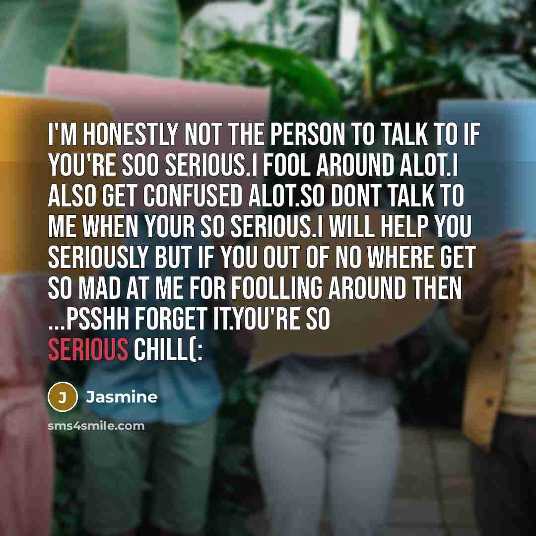 “I'm honestly not the person to talk to if you're…” quote by Jasmine