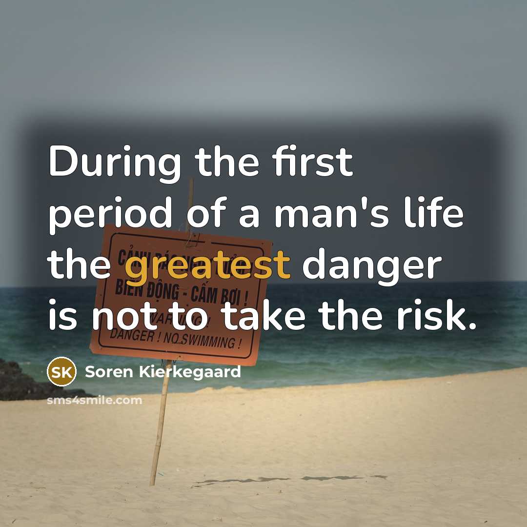 “During the first period of a man's life the greatest…” quote by Soren Kierkegaard