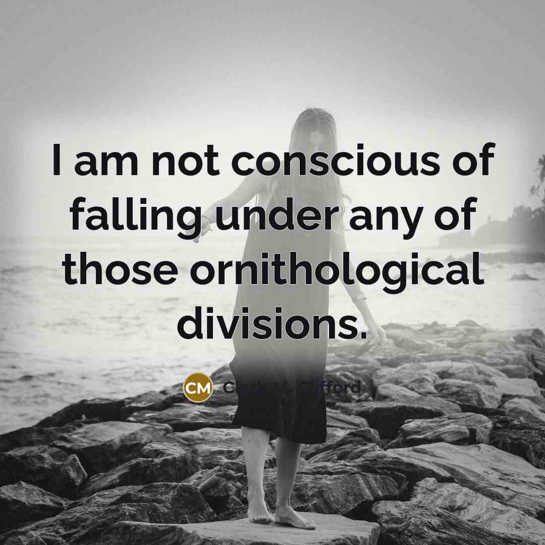 “I am not conscious of falling under any of those…” quote by Clark M. Clifford