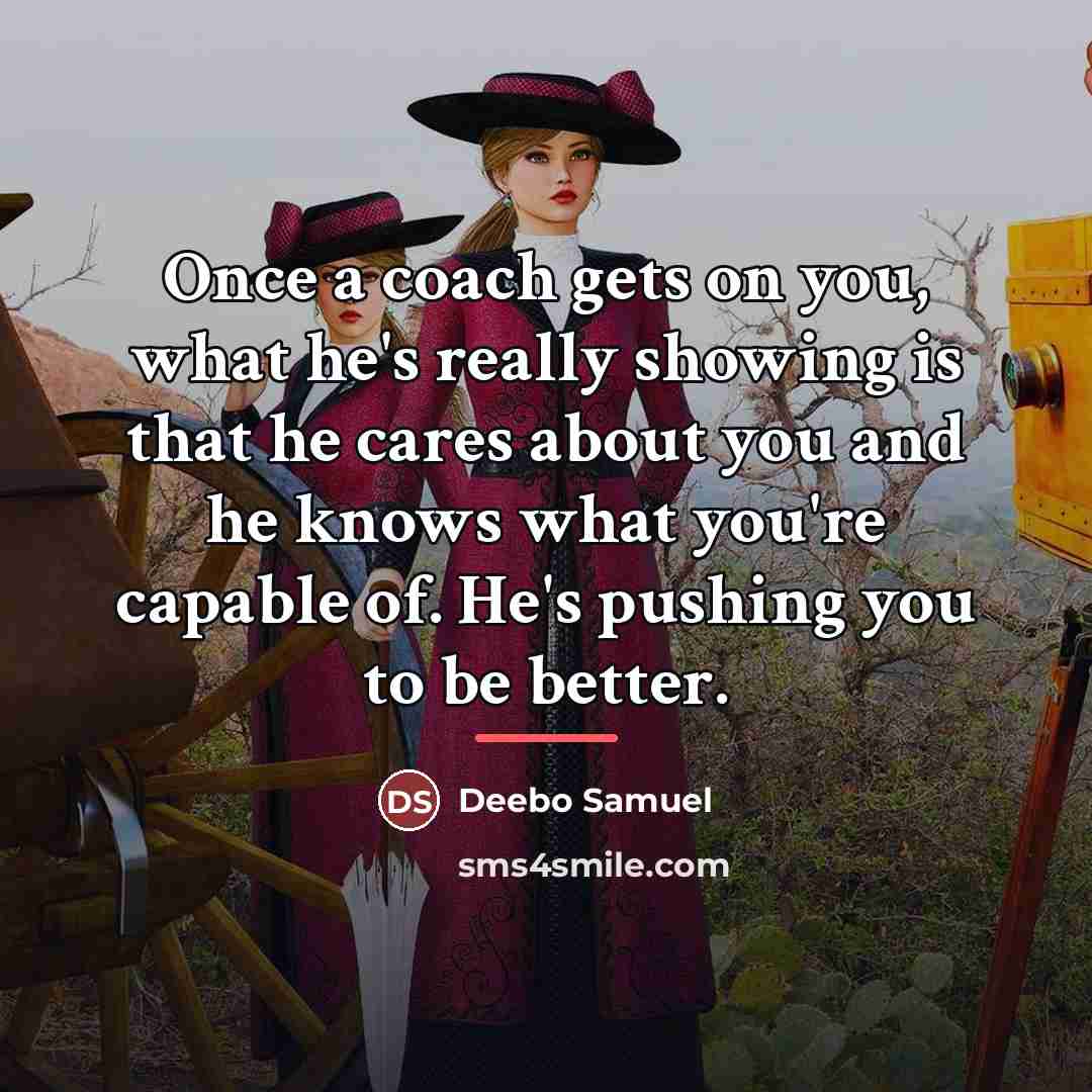 “Once a coach gets on you, what he's really showing…” quote by Deebo Samuel