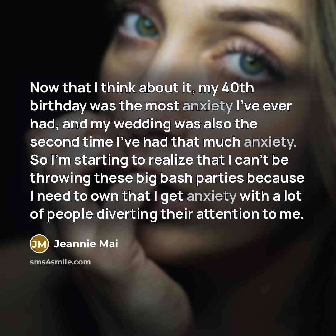 “Now that I think about it, my 40th birthday was…” quote by Jeannie Mai