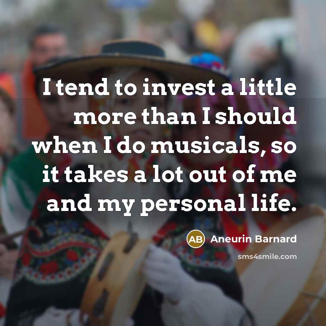 “I tend to invest a little more than I should…” quote by Aneurin Barnard