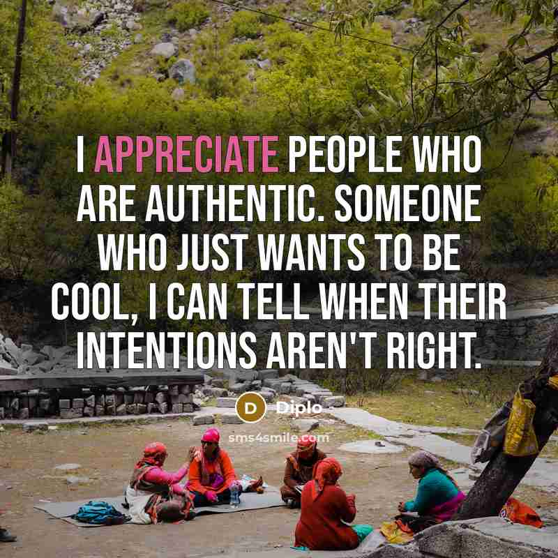 “I appreciate people who are authentic. Someone who just wants…” quote by Diplo