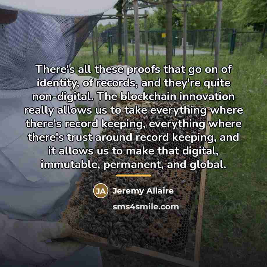 “There's all these proofs that go on of identity, of…” quote by Jeremy Allaire