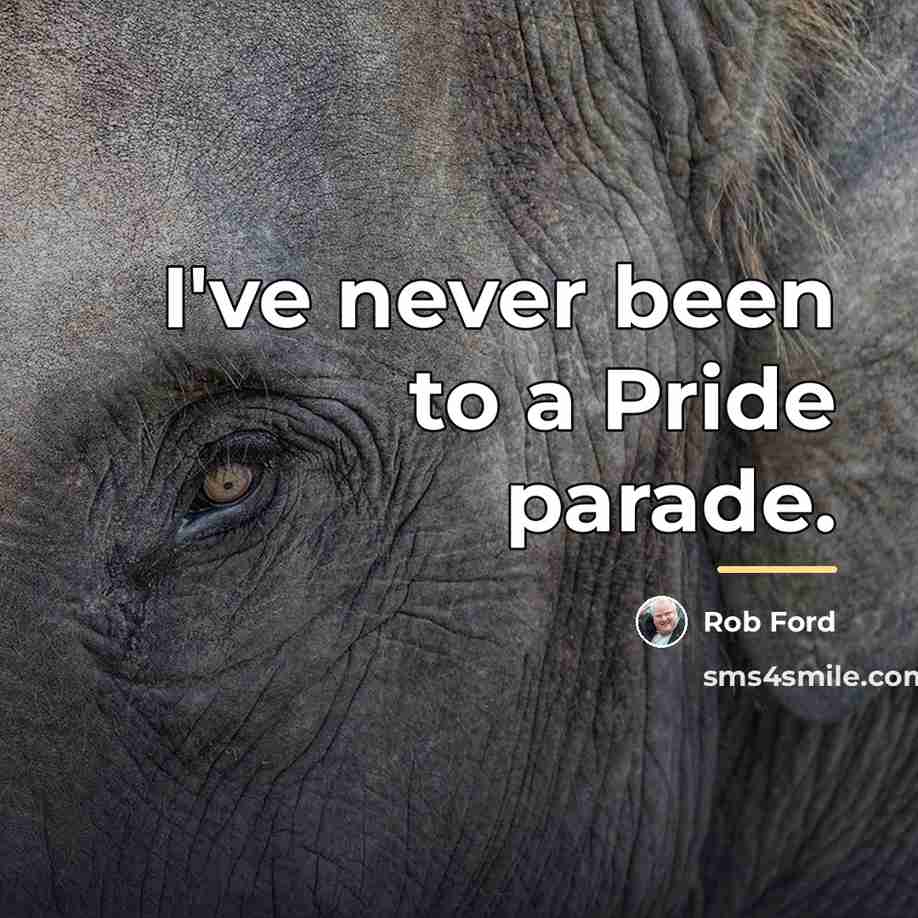 “I've never been to a Pride parade.…” quote by Rob Ford