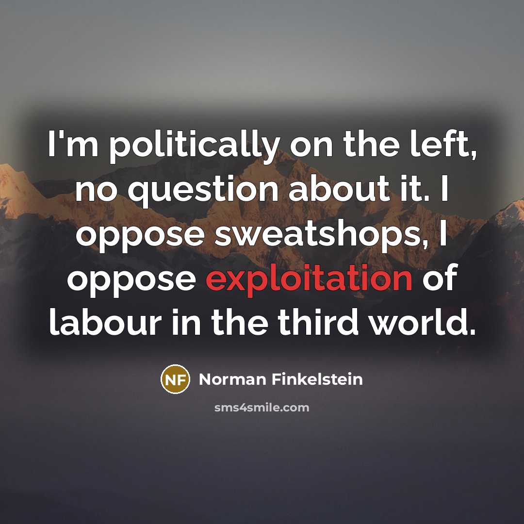 “I'm politically on the left, no question about it. I…” quote by Norman Finkelstein