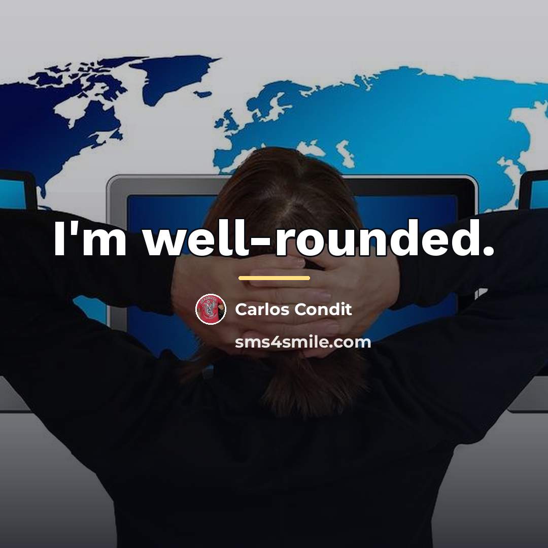 “I'm well-rounded.…” quote by Carlos Condit