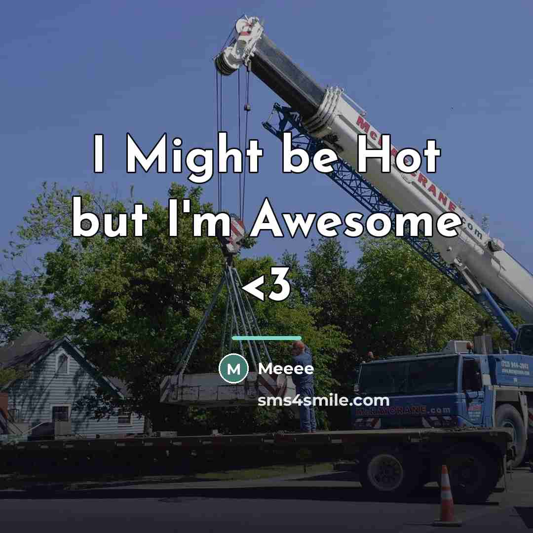 “I Might be Hot but I'm Awesome…” quote by MEEEE
