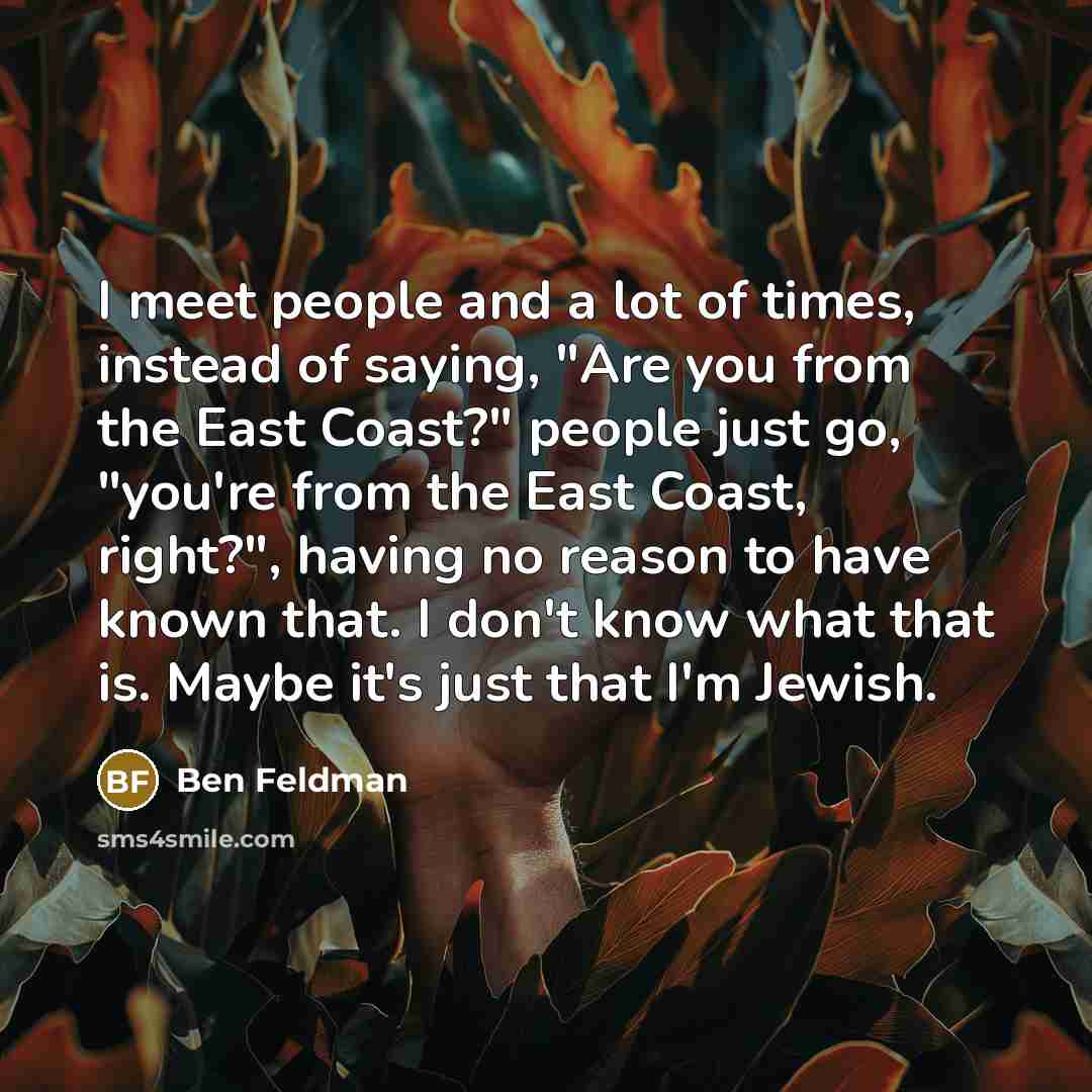 “I meet people and a lot of times, instead of…” quote by Ben Feldman