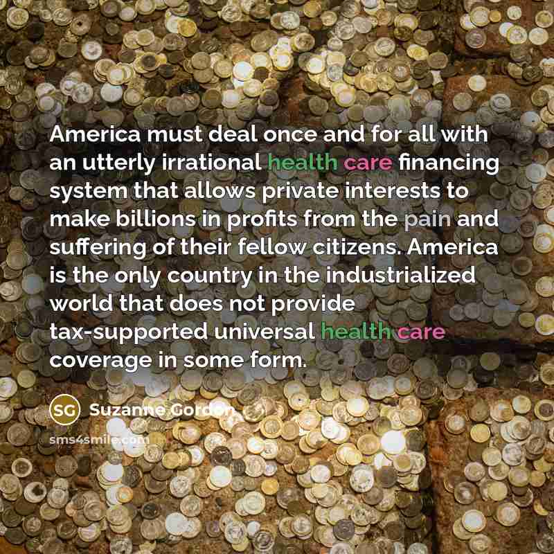 “America must deal once and for all with an utterly…” quote by Suzanne Gordon