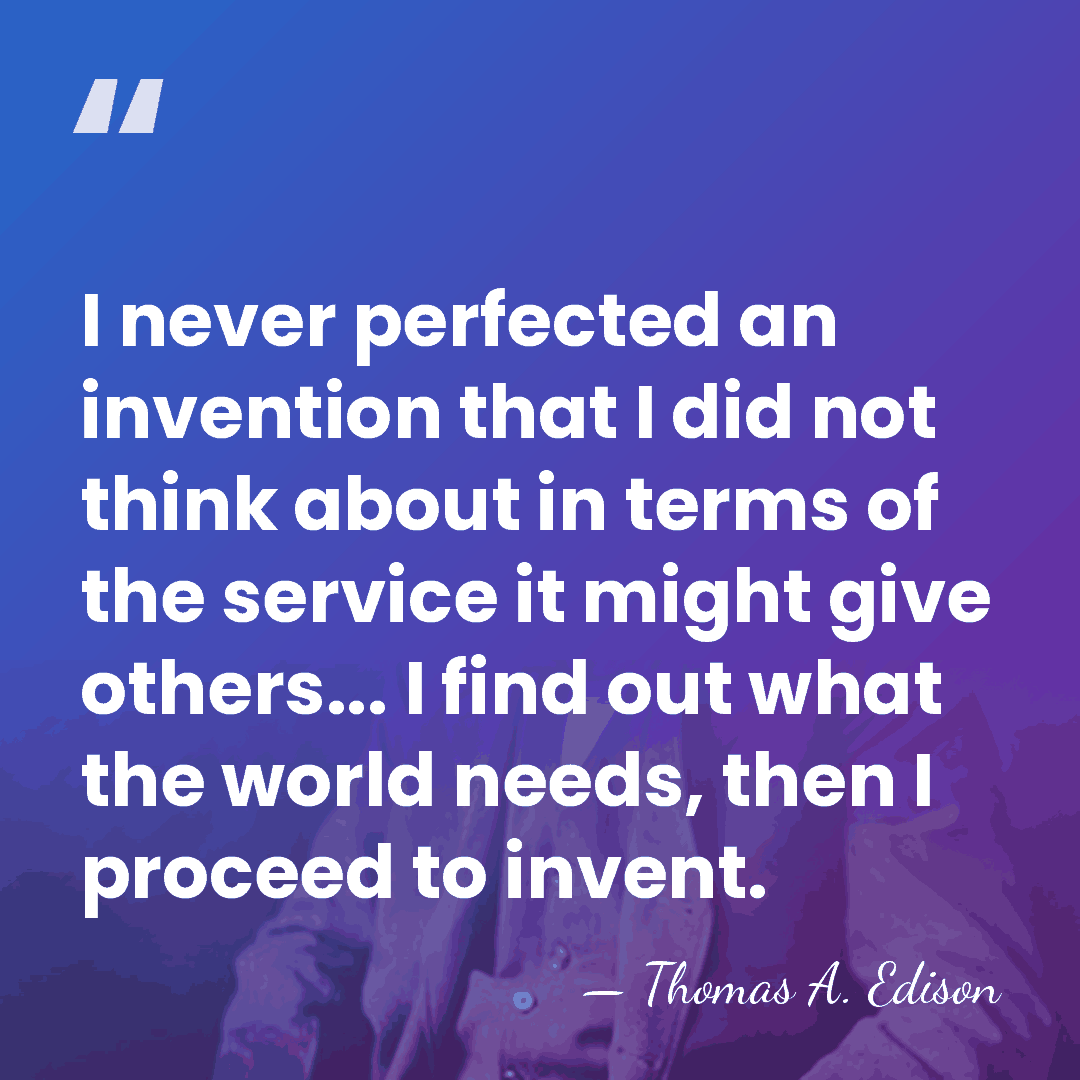 I never perfected an invention that I did not think about in&hellip; - Thomas Edison