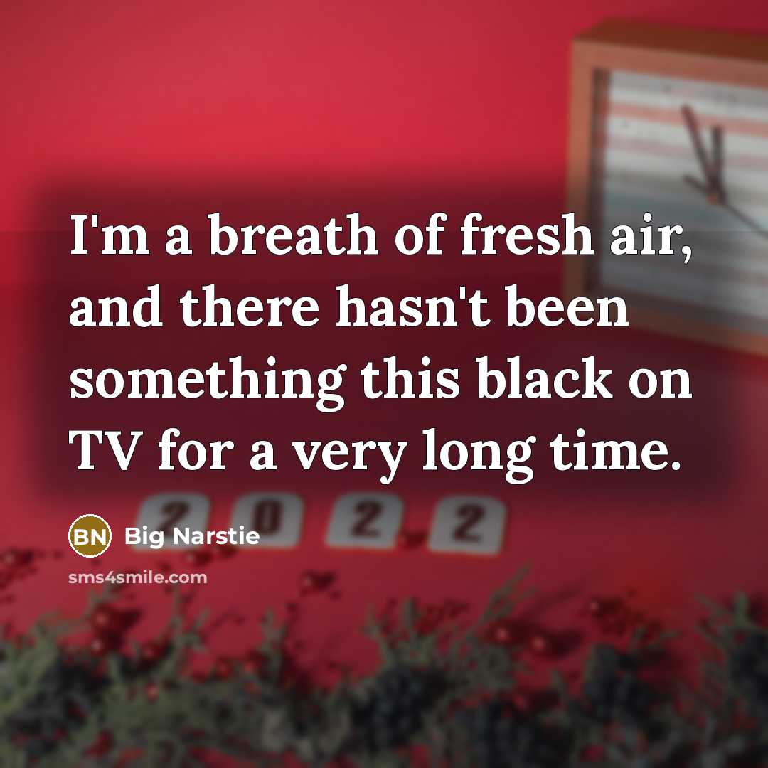 “I'm a breath of fresh air, and there hasn't been…” quote by Big Narstie