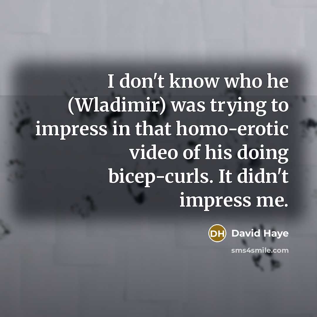 “I don't know who he (Wladimir) was trying to impress…” quote by David Haye