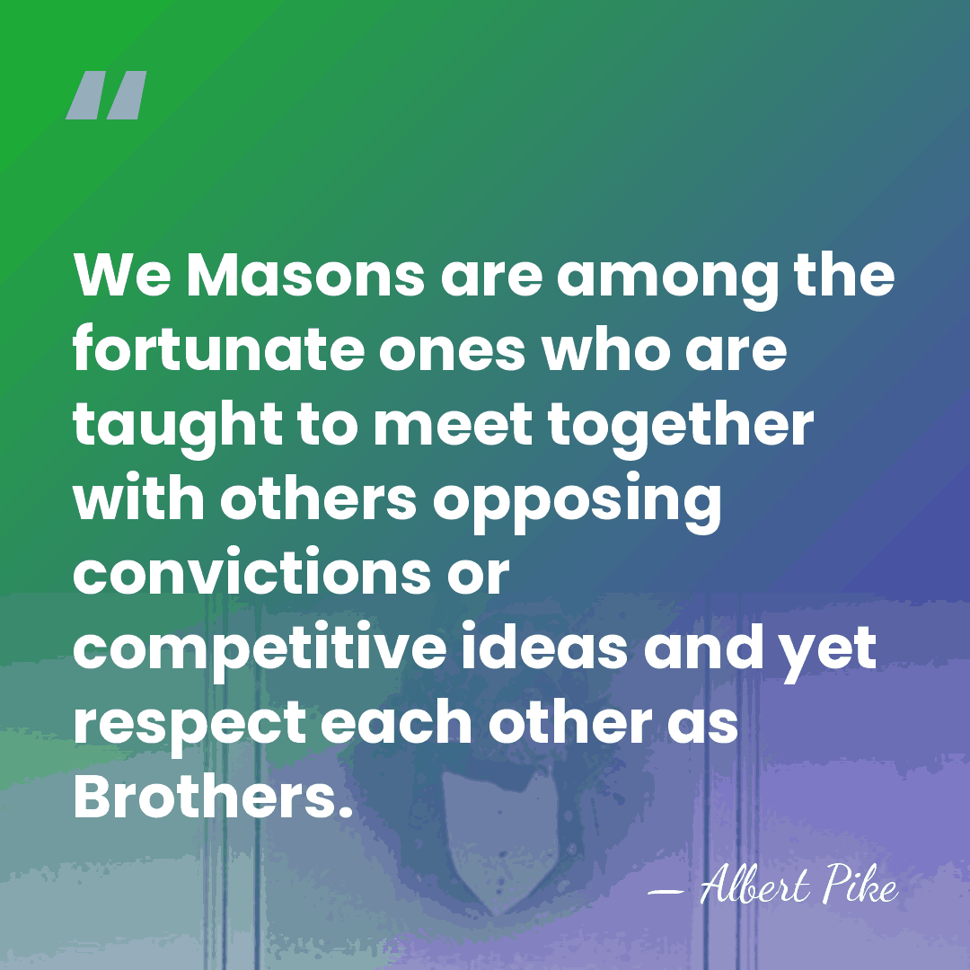 We Masons are among the fortunate ones who are taught to meet&hellip; - Albert Pike