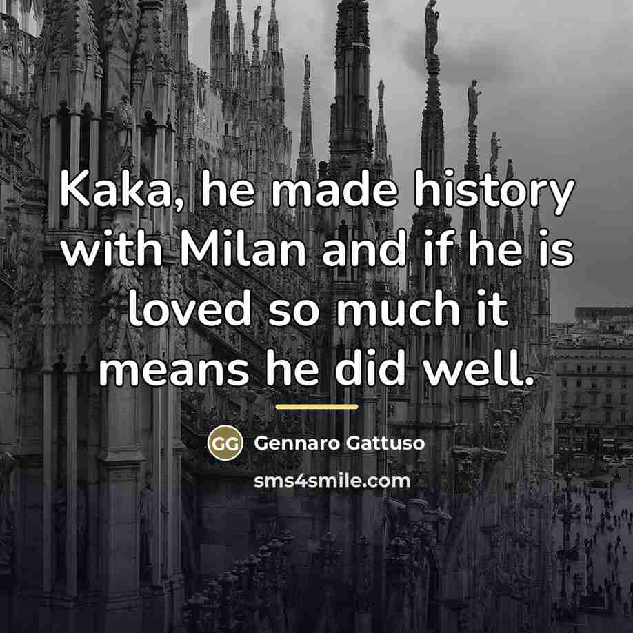 “Kaka, he made history with Milan and if he is…” quote by Gennaro Gattuso