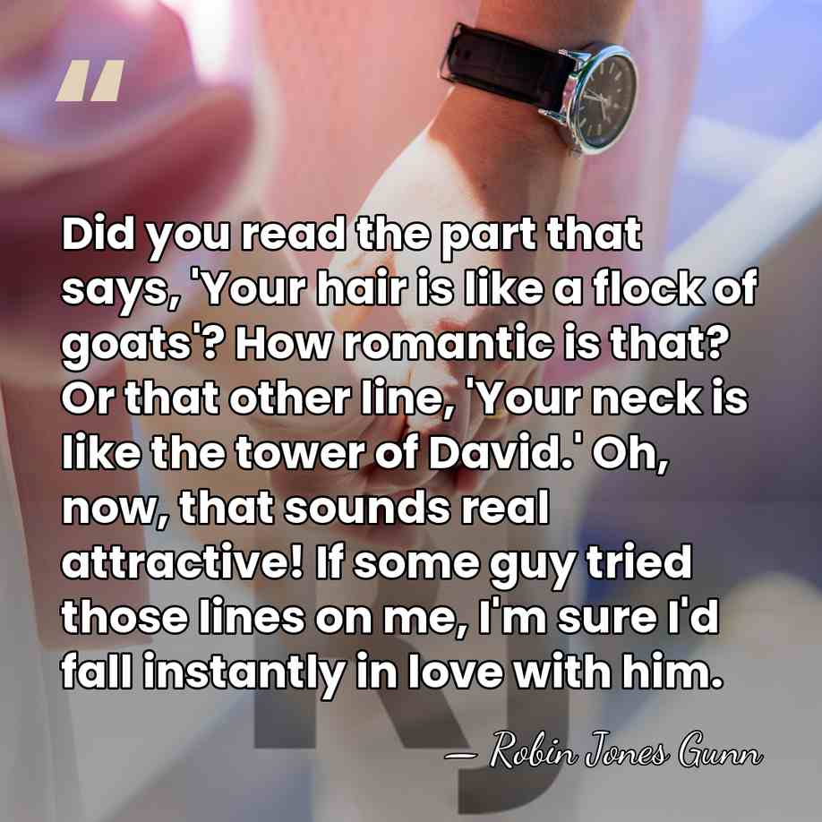 Did you read the part that says, 'Your hair is like a&hellip; - Robin Jones Gunn