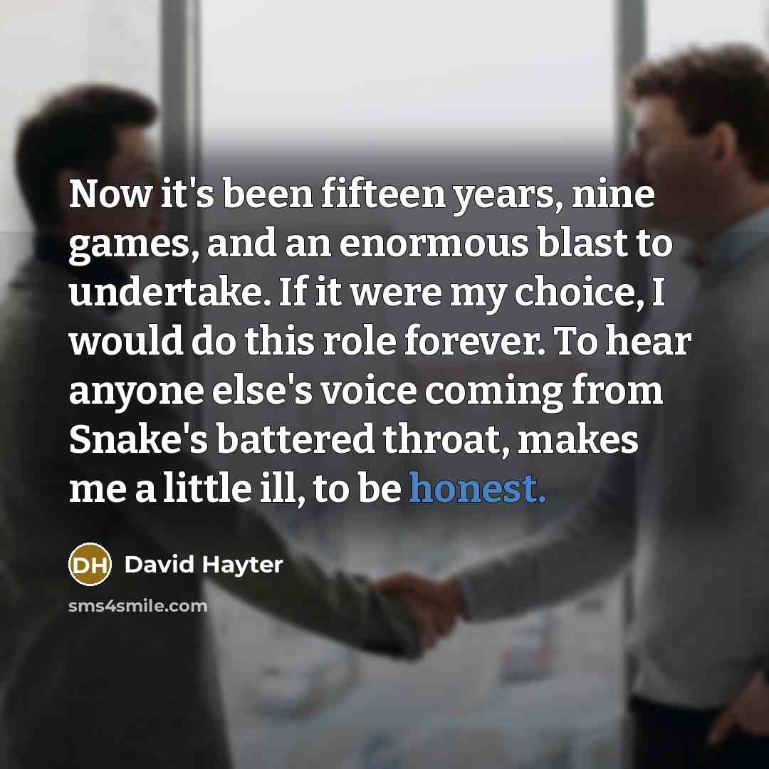 “Now it's been fifteen years, nine games, and an enormous…” quote by David Hayter