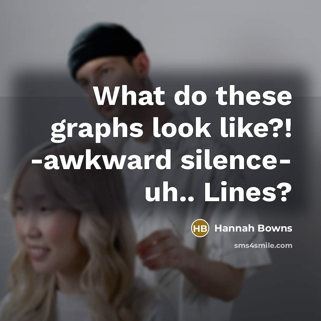 “What do these graphs look like?! -awkward silence- uh.. Lines?…” quote by Hannah Bowns