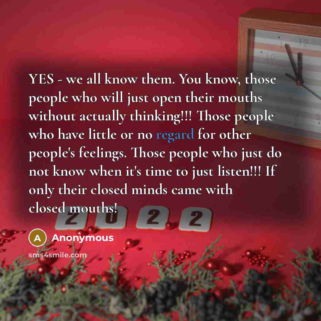 “YES - we all know them. You know, those people…” quote by Anonymous