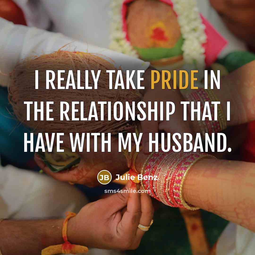 “I really take pride in the relationship that I have…” quote by Julie Benz