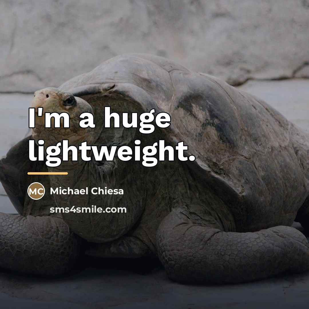 “I'm a huge lightweight.…” quote by Michael Chiesa