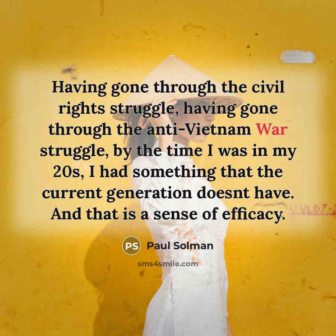 “Having gone through the civil rights struggle, having gone through…” quote by Paul Solman