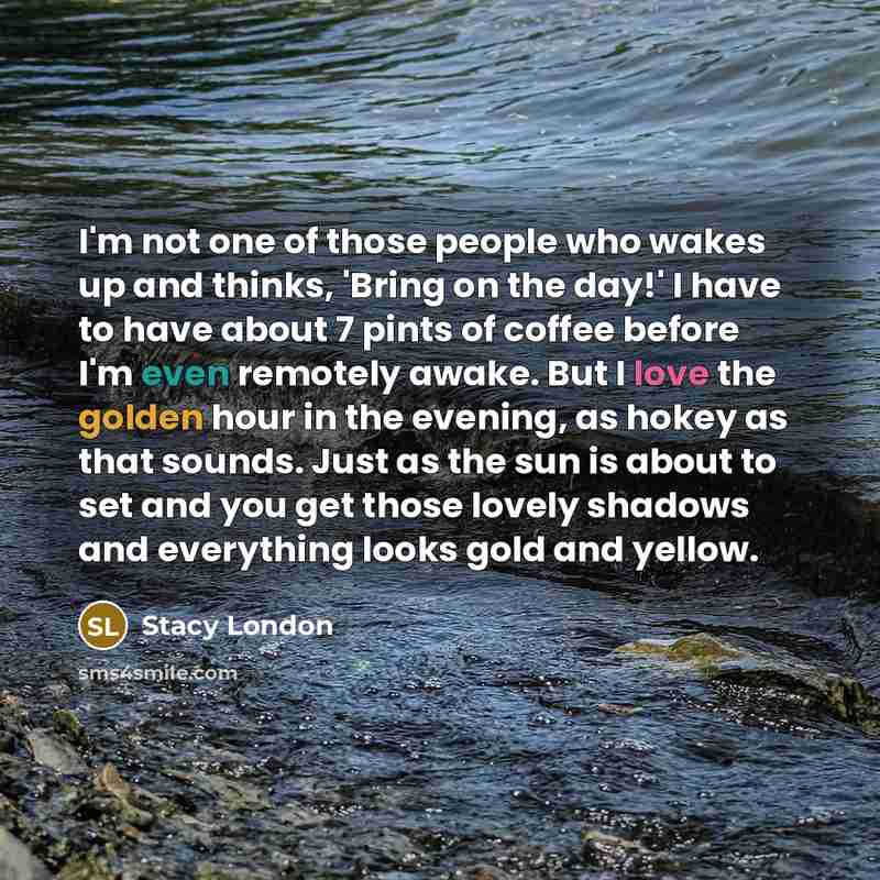 “I'm not one of those people who wakes up and…” quote by Stacy London
