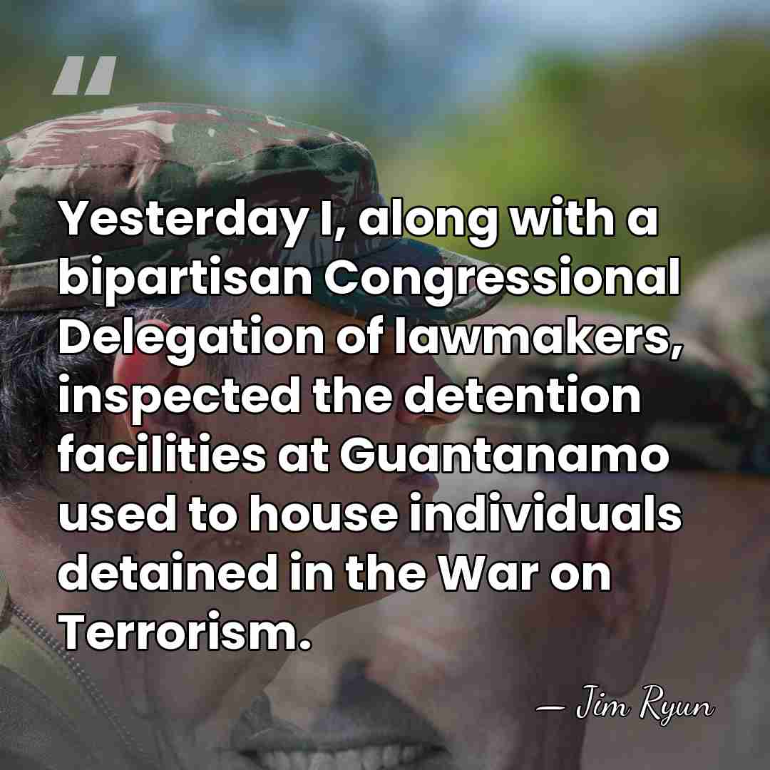 Yesterday I, along with a bipartisan Congressional Delegation of lawmakers, inspected the&hellip; - Jim Ryun