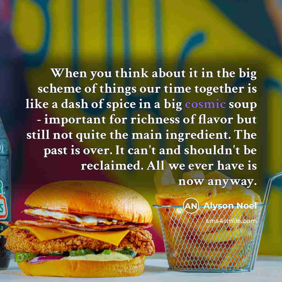 “When you think about it in the big scheme of…” quote by Alyson Noel