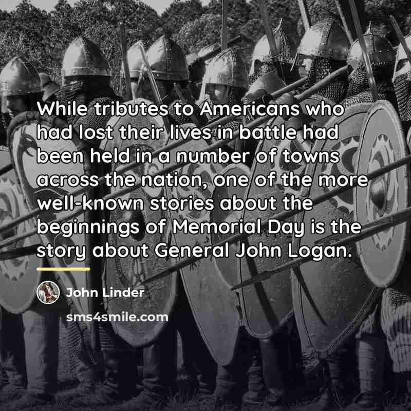 “While tributes to Americans who had lost their lives in…” quote by John Linder
