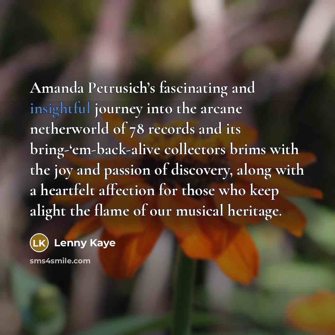 “Amanda Petrusich’s fascinating and insightful journey into the arcane netherworld…” quote by Lenny Kaye