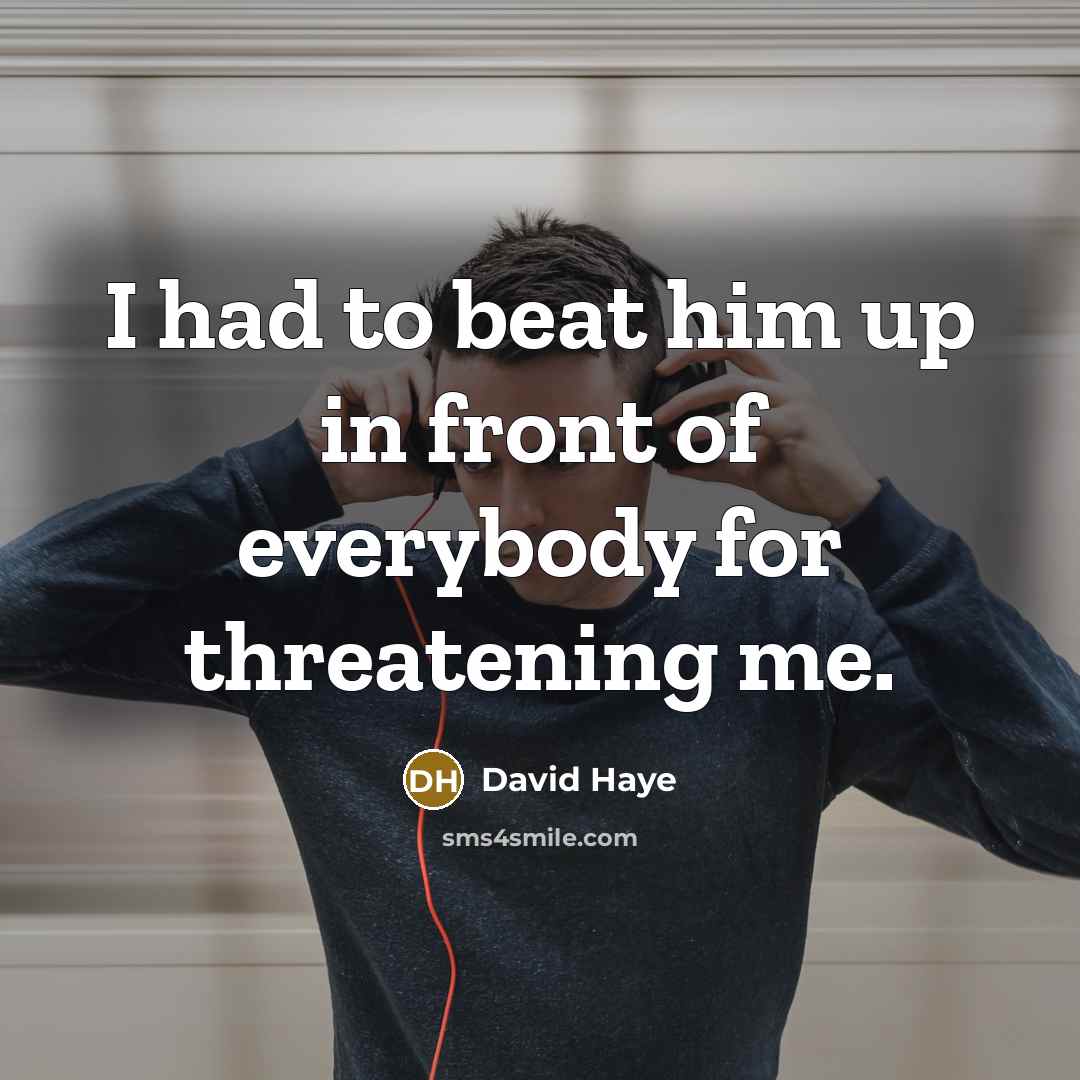 “I had to beat him up in front of everybody…” quote by David Haye