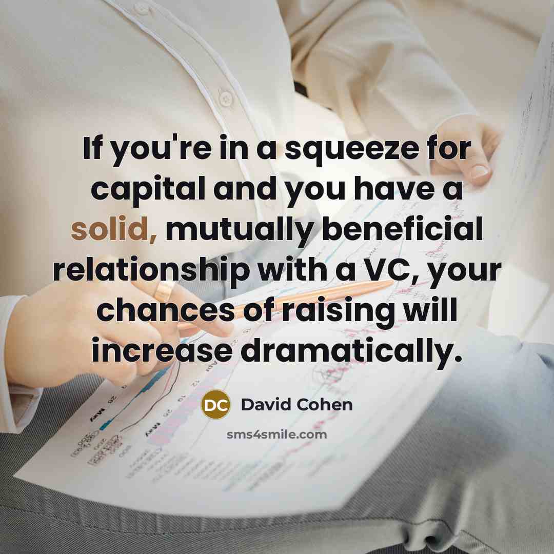 “If you're in a squeeze for capital and you have…” quote by David Cohen