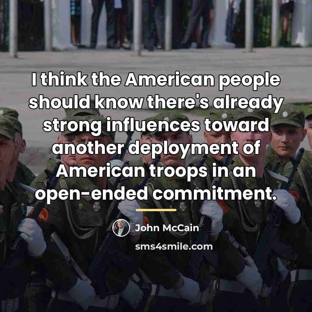 “I think the American people should know there's already strong…” quote by John McCain