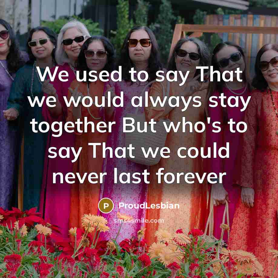 “We used to say That we would always stay together…” quote by ProudLesbian