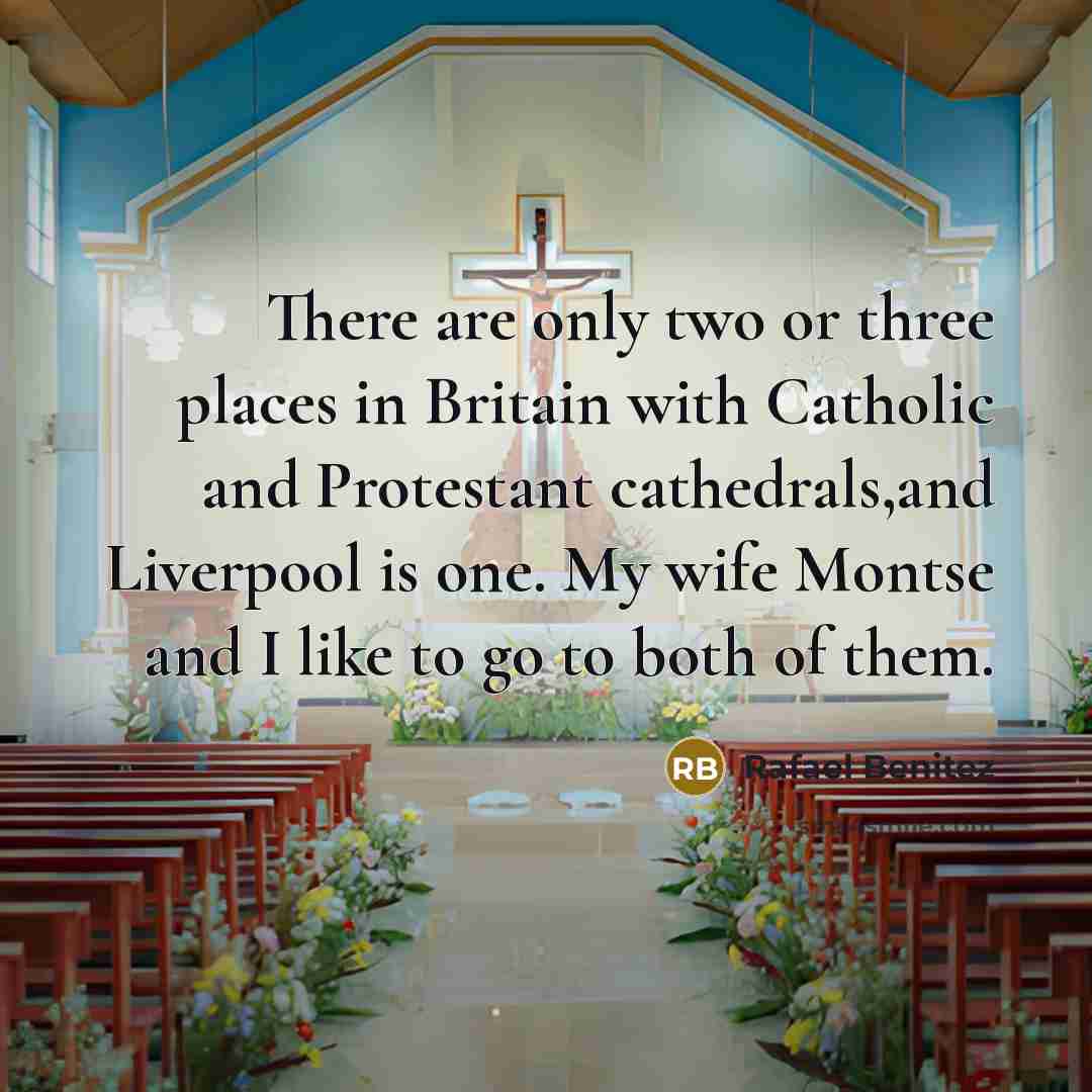 “There are only two or three places in Britain with…” quote by Rafael Benitez