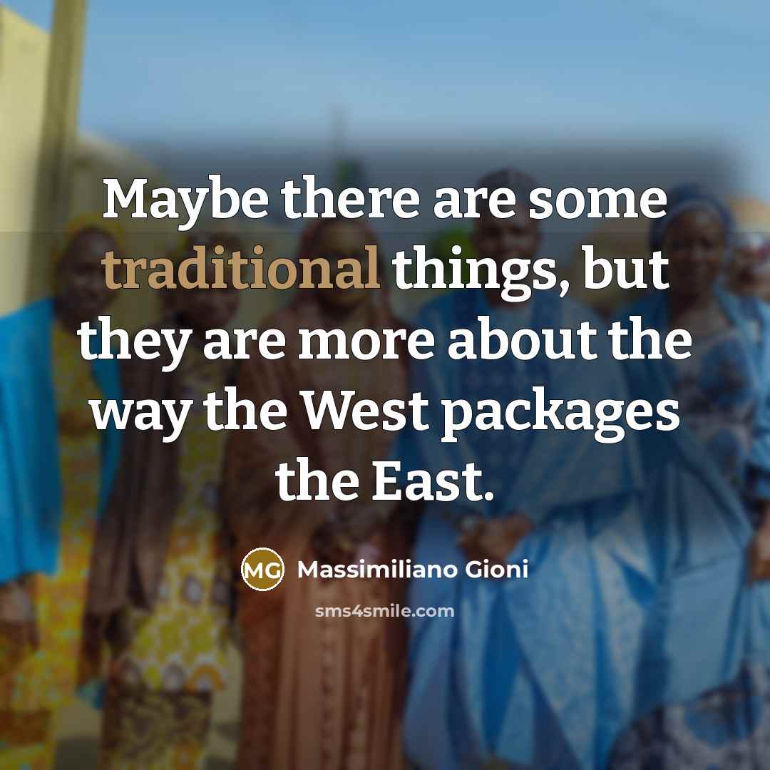 “Maybe there are some traditional things, but they are more…” quote by Massimiliano Gioni