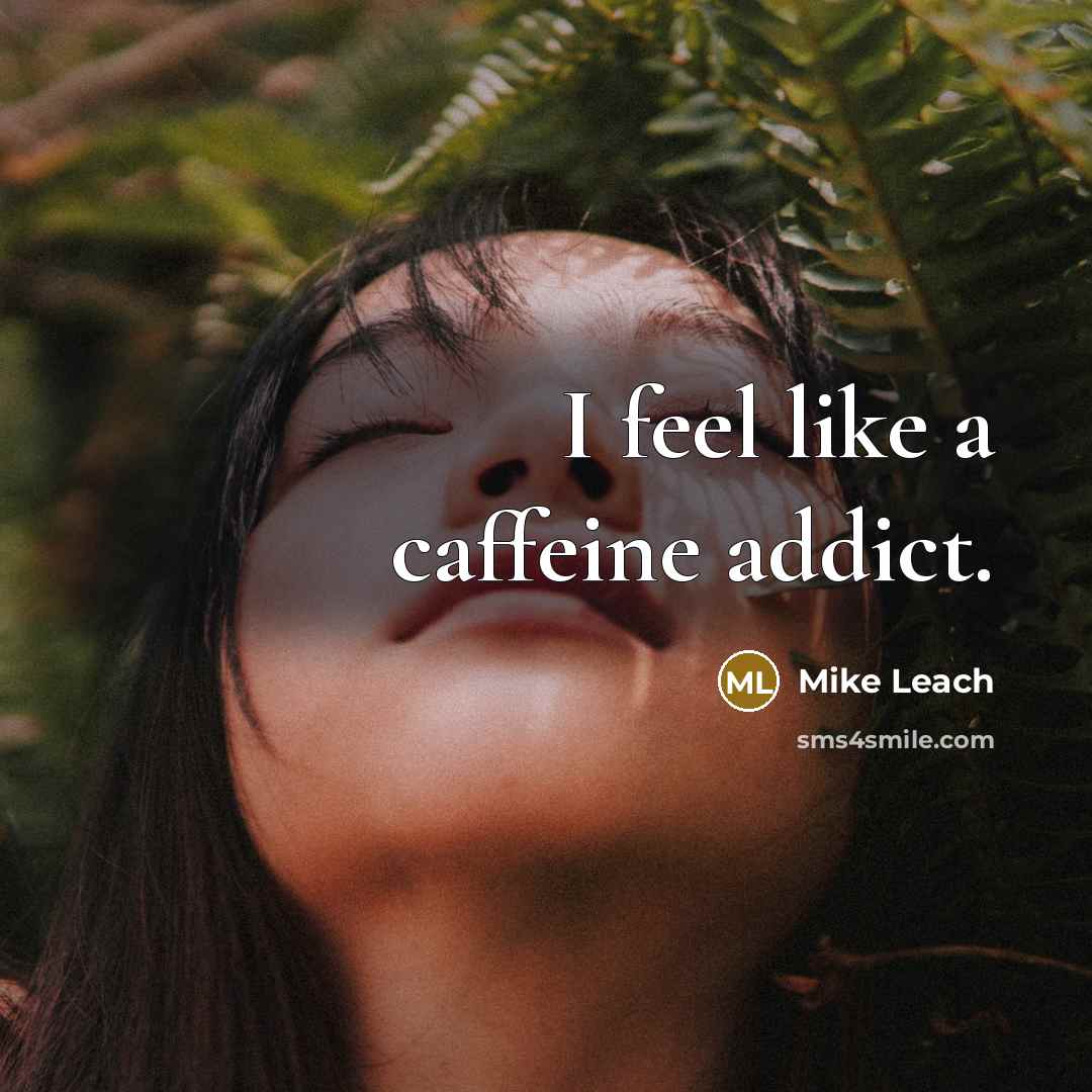 “I feel like a caffeine addict.…” quote by Mike Leach