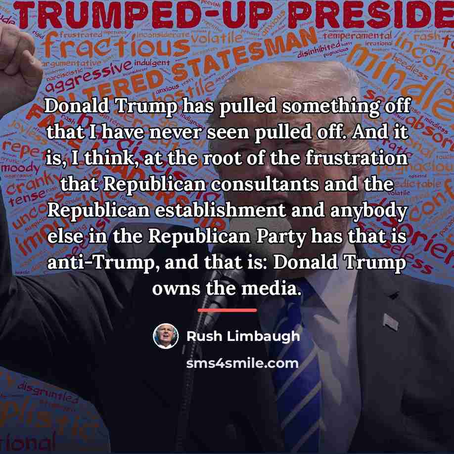 “Donald Trump has pulled something off that I have never…” quote by Rush Limbaugh