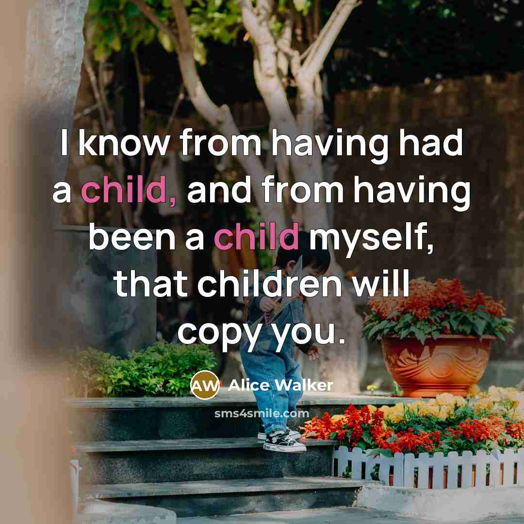 “I know from having had a child, and from having…” quote by Alice Walker