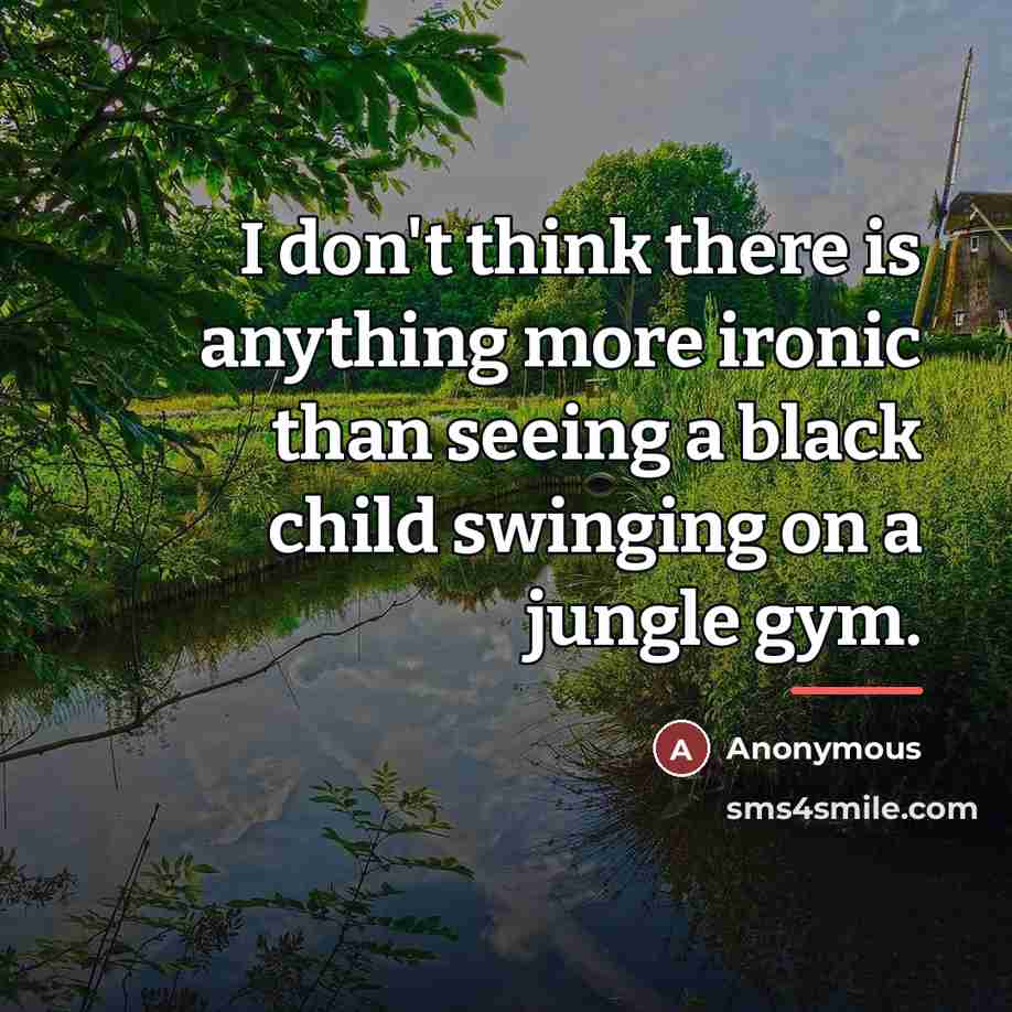 “I don't think there is anything more ironic than seeing…” quote by Anonymous