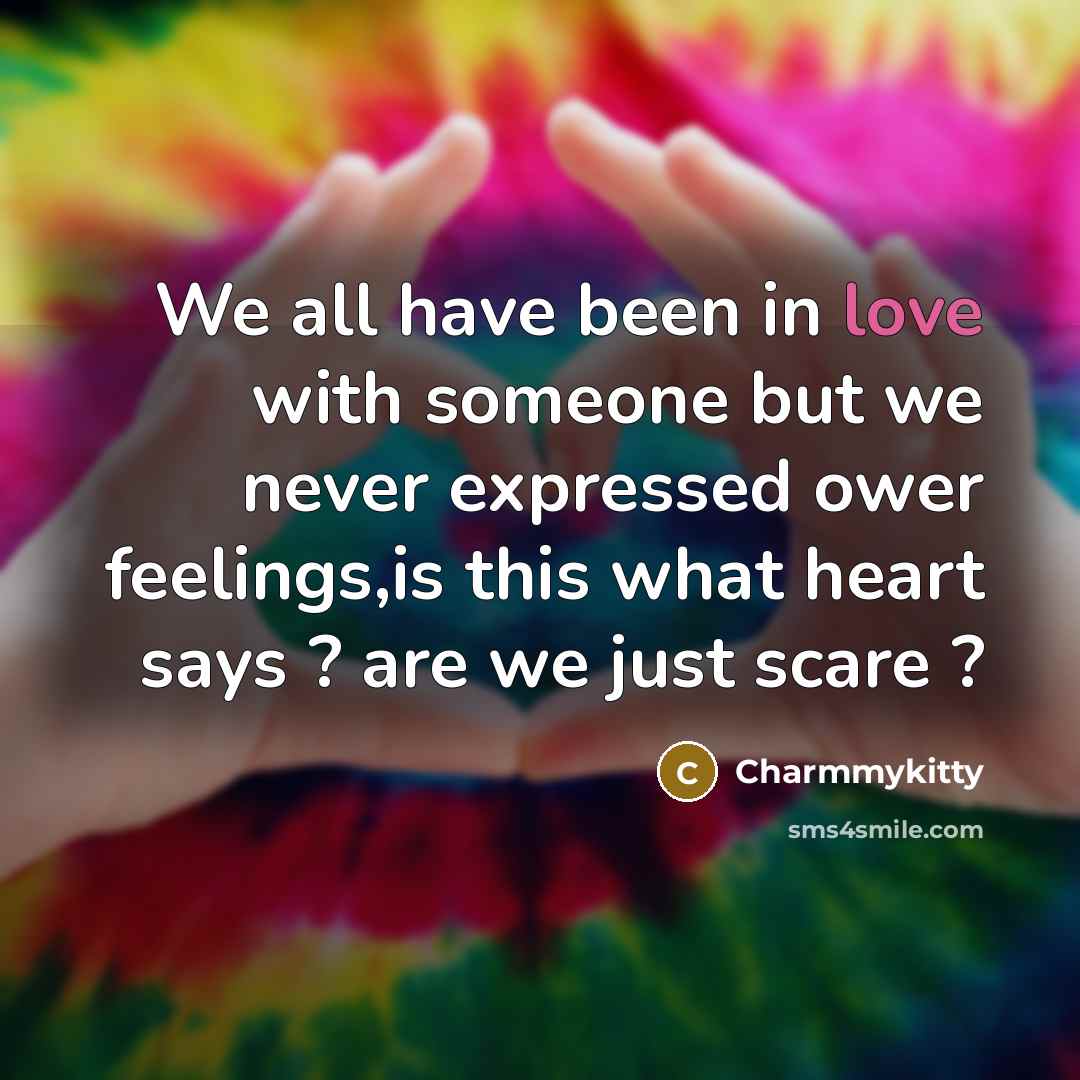 “We all have been in love with someone but we…” quote by Charmmykitty