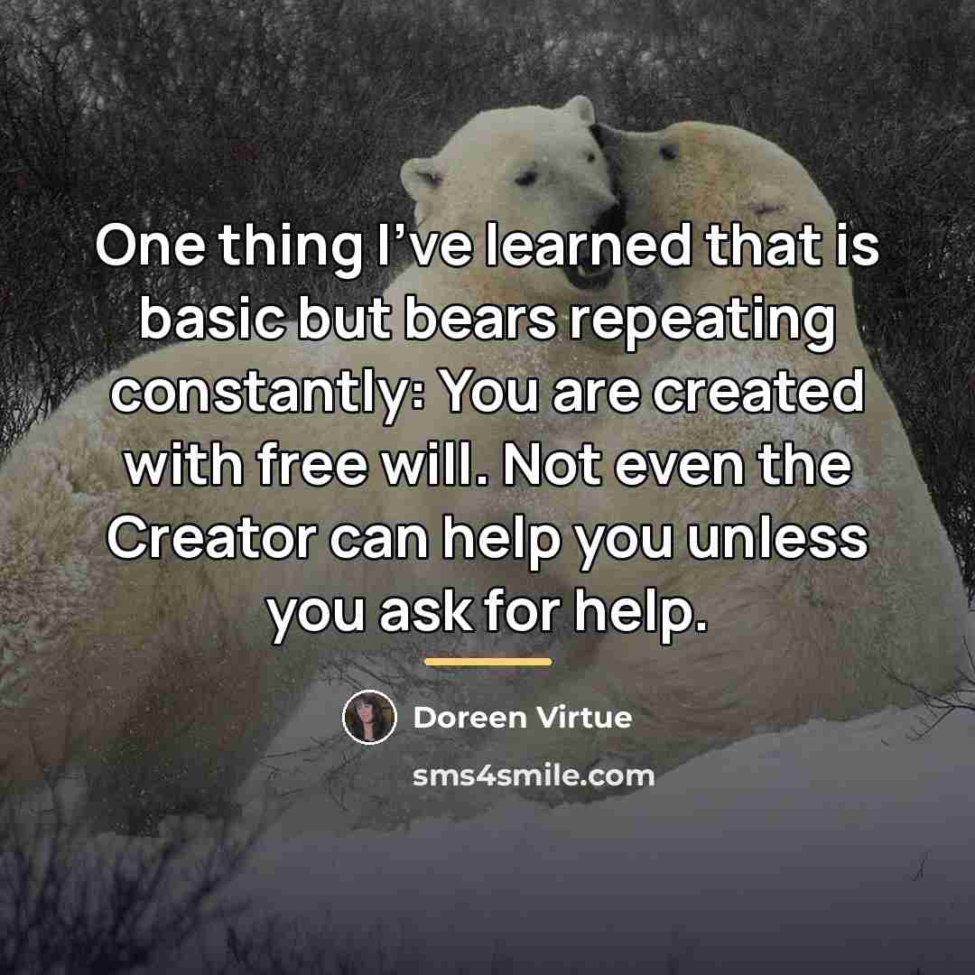 “One thing I've learned that is basic but bears repeating…” quote by Doreen Virtue