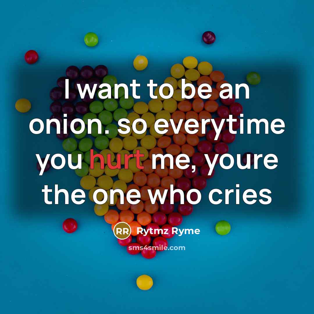 “I want to be an onion. so everytime you hurt…” quote by Rytmz Ryme