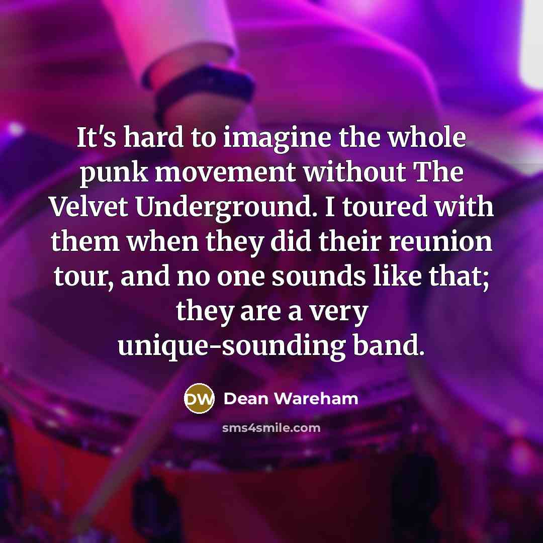 “It's hard to imagine the whole punk movement without The…” quote by Dean Wareham