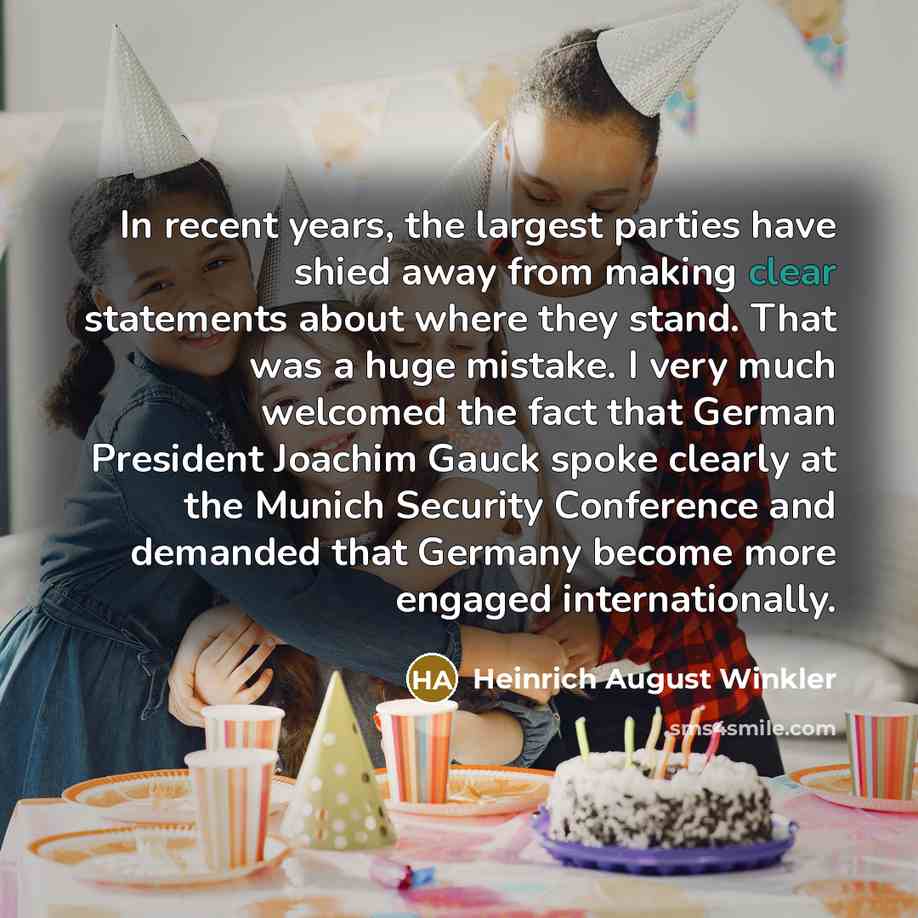 “In recent years, the largest parties have shied away from…” quote by Heinrich August Winkler